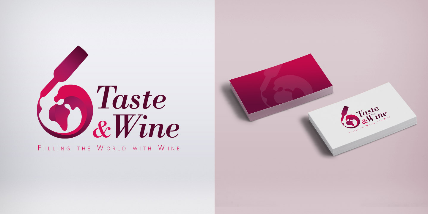 Diseño del logo TASTE & WINE